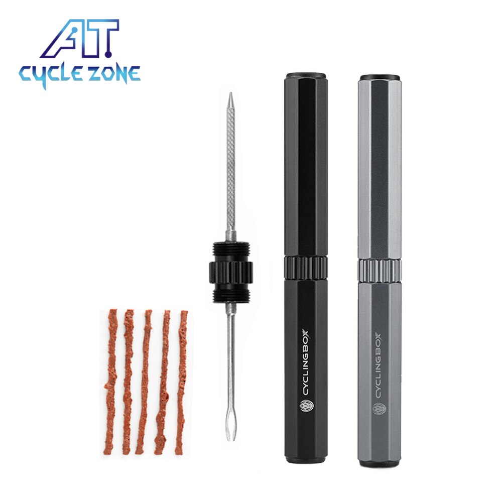 Bicycle Tubeless Tire Kit MTB Road Bike Tyre Plug Flat Puncture Repair Kit Patch Sealant Rubber Stripes Set Bicycle Repair Tools
