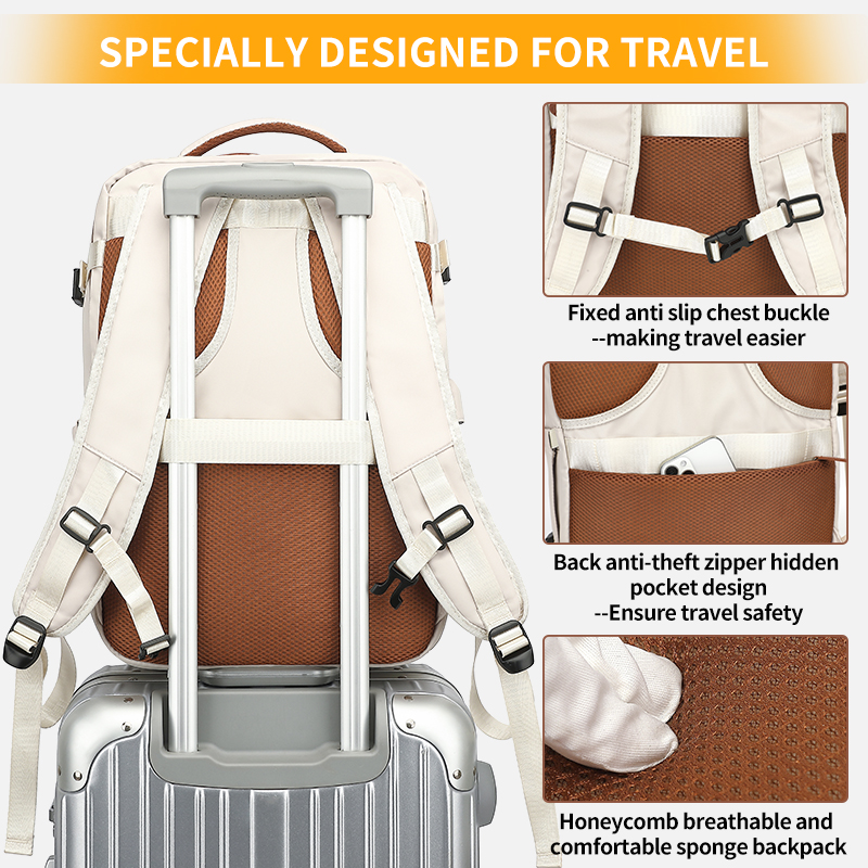 Mochila de viagem 40x20x30 cabine avião à prova dwaterproof água expansível weekender portátil com porta usb ryanair carry-on feminino masculino mochila