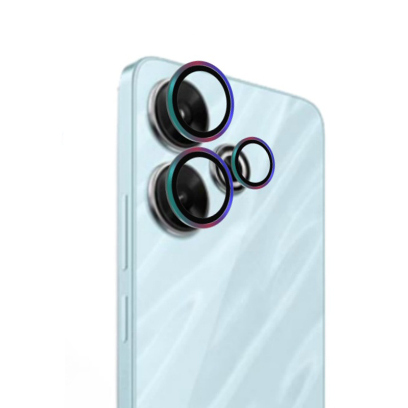 1 einstellen Objektivschutzfolie für Xiaomi Redmi 13 4G 5G Metallring Kameraschutzfolien für Redmi 13 Objektivglasfolienabdeckung