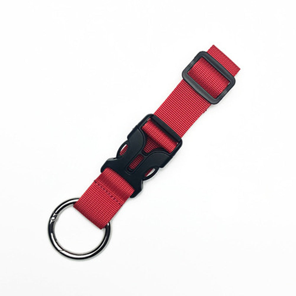 Reisebagasje fast stropp ryggsekk utvendig stropp bærbar stropp med utløserspenne tilleggsveske bagasjestropp belte jakkeholder: Rød