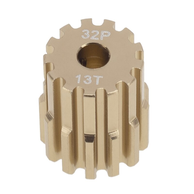 32P M0.8 3.175Mm Aluminium Metalen Pinion Motor Gear Voor 1/10 1/8 Rc Model Auto Motor: 13T