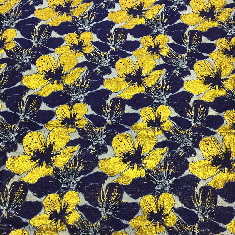 European style gold silk 3D precision jacquard fabric brocade fabric: A / 1m