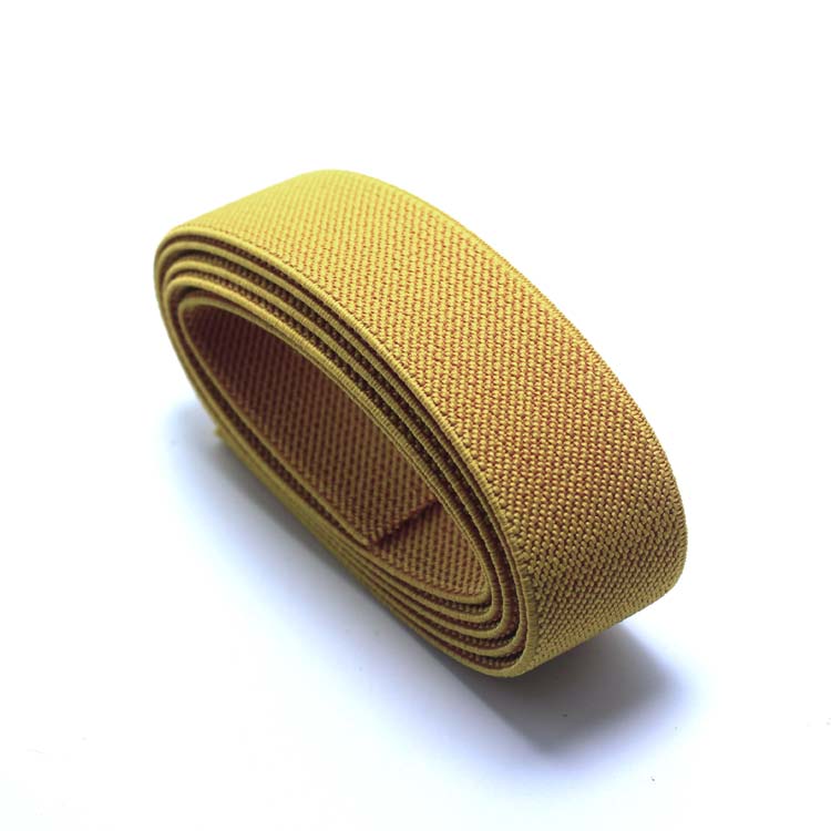 Cinturón de falda de pantalones duraderos de de 2CM de ancho/accesorios de ropa de costura/banda elástica/banda de goma: yellow