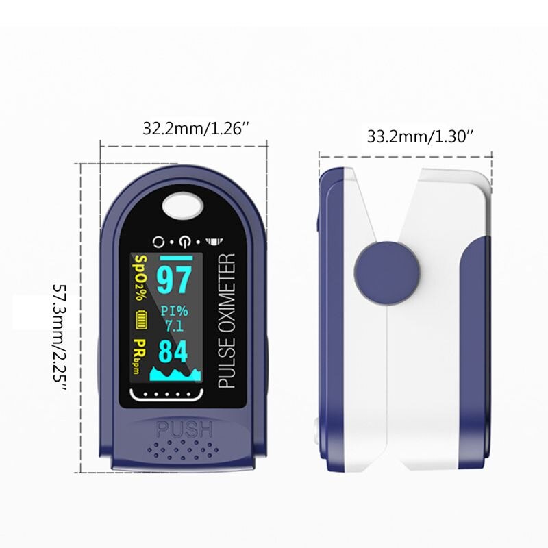 Finger Oximeter Fingerspitze Pulsoximeter Blutdruck Herz Bewertung Monitor OLED H3CF