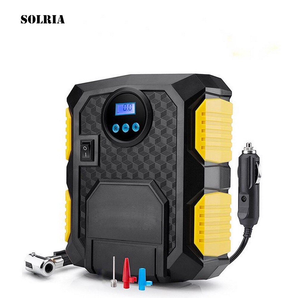 Digital däckpump  dc 12v luftkompressorpump automatisk luftpump 100 psi billuftkompressor för bilmotorcyklar cyklar bilverktyg