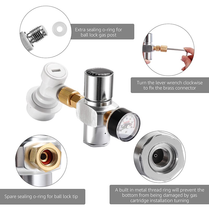 Adaptador De Co2 Pcp Air Quick Change De 12 Gramos Y 12 G Co | Meses