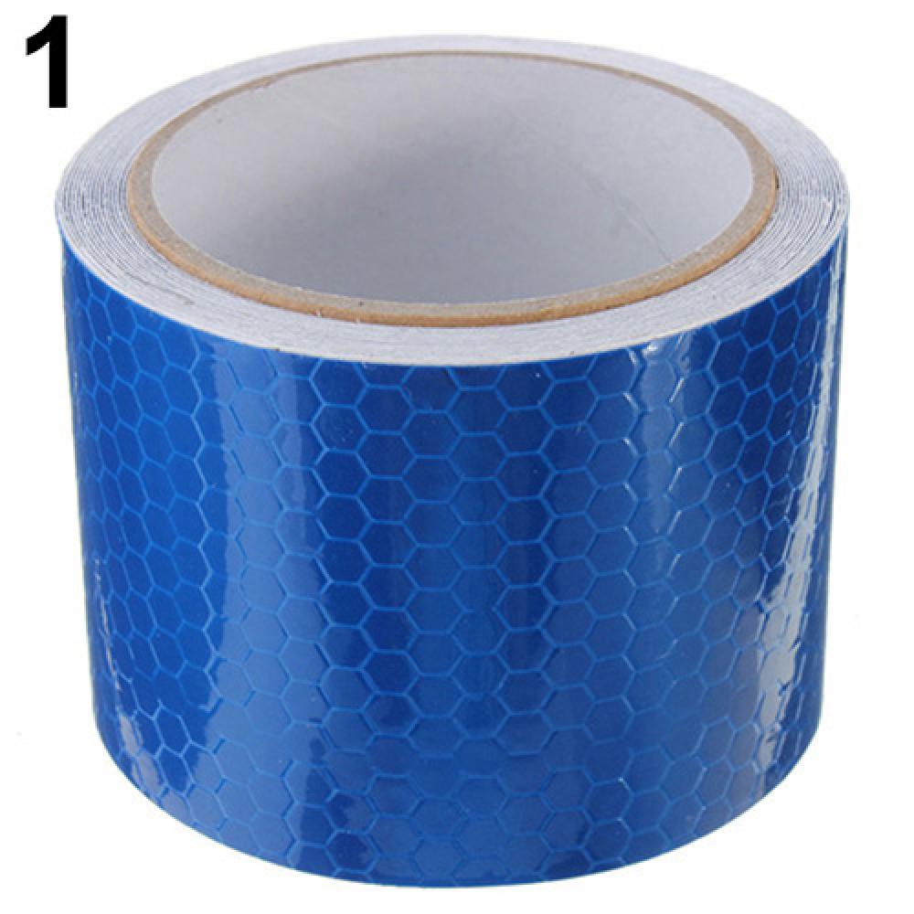 Auto Body Reflecterende Strips Stickers 3M X 50Mm Hoge Intensiteit Veiligheid Reflecterende Tape Zelfklevend Safty Tool Accessoires exterieur: Blauw
