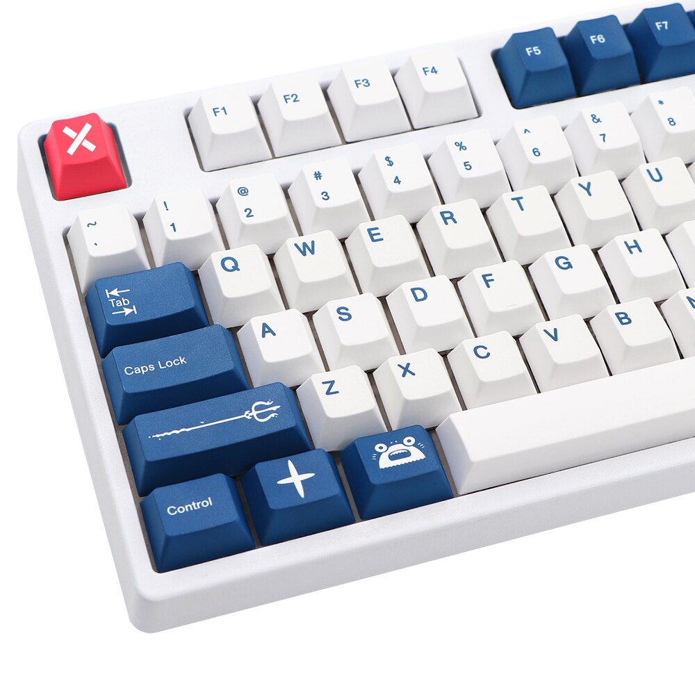 RAMA a Shrimp pbt Keycap Cherry Profile For dz60/gk61/68/75/84/980/104 Corsair STRAFE K65 K70 Logitech G710+ 7 u Space Key Cap