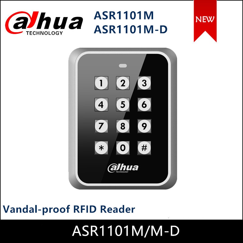 Dahua passerkontroll vandalsäkert rfid-läsarkort och pinkod upplåsning asr 1101m asr 1101m- d