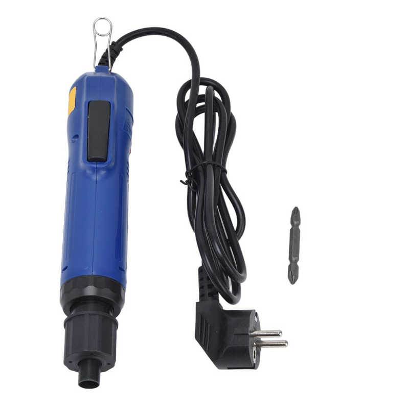 Electric Screwdriver High Torsion Straight Handle Hex Power Screw Driver with Bit EU Plug 220V