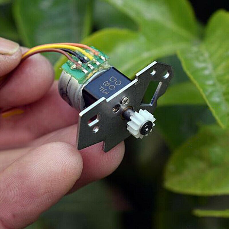 Mini 15mm Full Metal Steel Gearbox Gear Stepper Stepping Motor 2-Phase 4-Wire Gear Ratio 1:63 shaft with gear