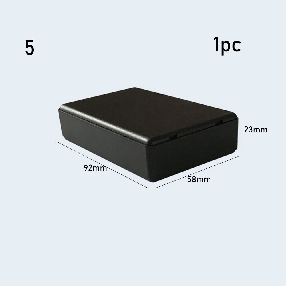 22 Sizes Project Electronic Project Box ABS Plastic Waterproof Cover Instrument Case Enclosure Boxes 8 Sizes: black 92x58x23mm
