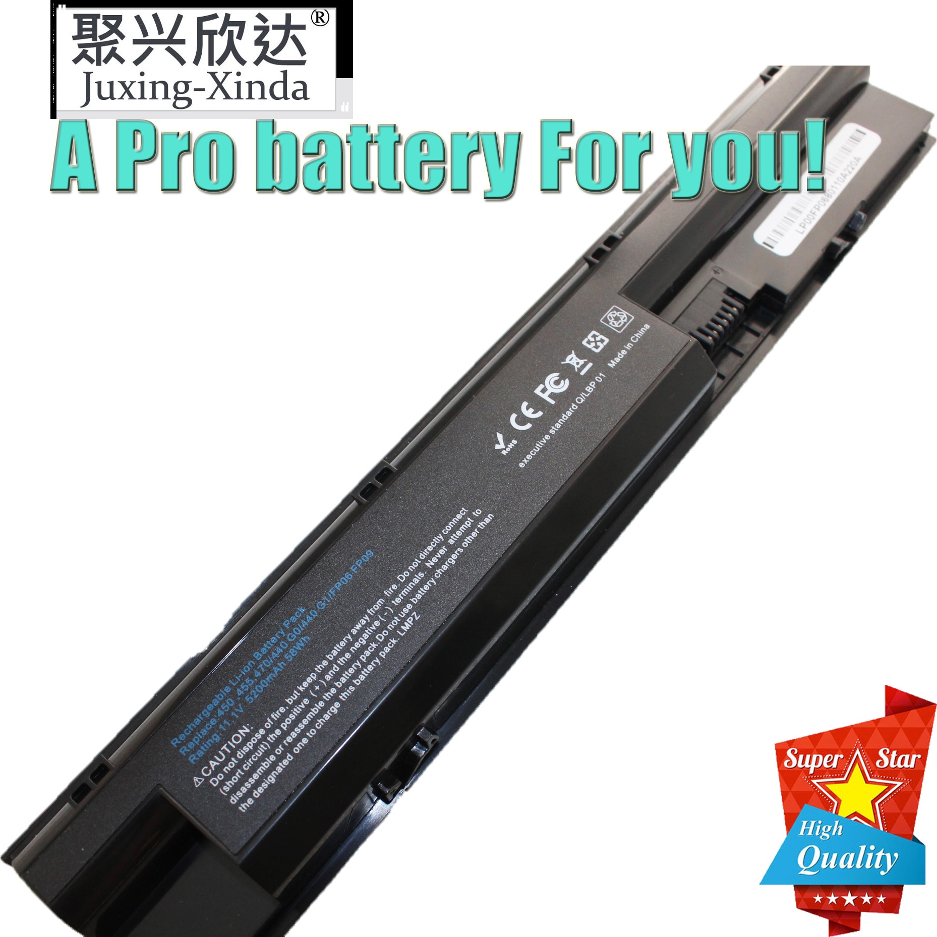 FP06 FP09 Battery for HP ProBook 440 450 455 470 G0/G1 LAPTOP 708457-001 FP06XL 707616-141 -242 -851 707617-421 HSTNN-IB4J LB4K