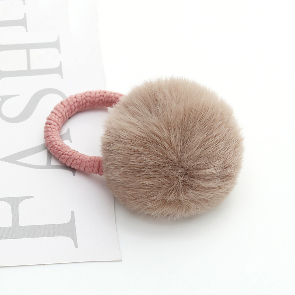 Bandes de cheveux en peluche lapin doux, accessoires, attache élastique, attache pour cheveux, Clip pour cheveux, pour femmes et filles: Violet