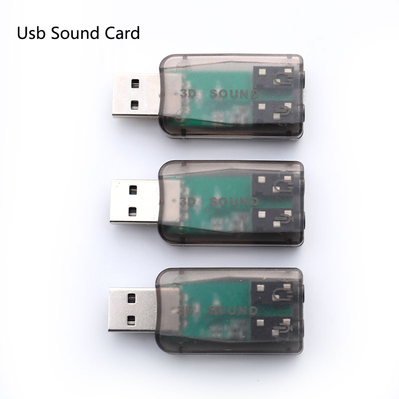Mini External Usb To 3.5mm Mic Headphone Jack Stereo Headset 3d Sound Card Audio Adapter Speaker Interface For Laptop