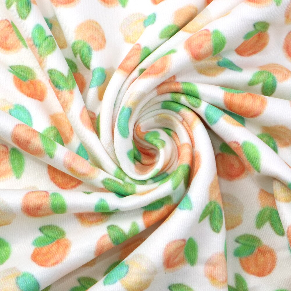 50*150Cm Fruit 4 Manieren Stretch Dubbele Geborsteld Poly Gebreide Stof Patchwork Voor Naaien Diy Kleding Quilten Kussen cover, c10665: 1102109017