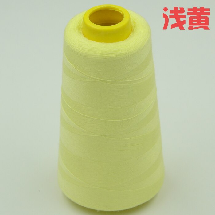 19 different colors handmade thread 2300 yards each as DIY sewing thread kit for hand machine DIY thread: light yellow