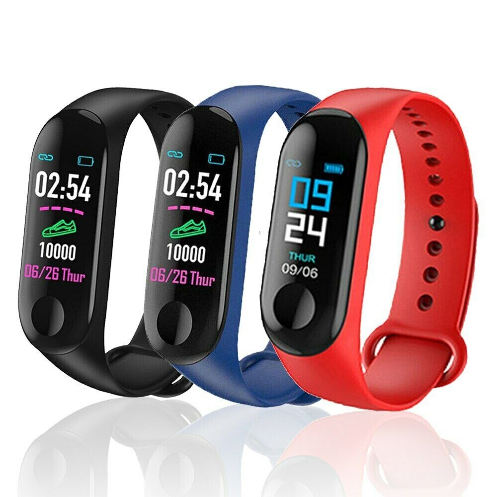 Sport M3 Slimme Horloge Slimme Band Voor Vrouwen Mannen Bloeddrukmeter Smart Polsband Smartwatch Armband M3Pro Polsband
