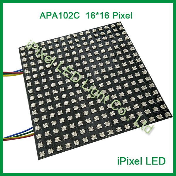 DC5V 256 Pixels rgb led Matrix apa102 LED Digital Flexible Panel Light