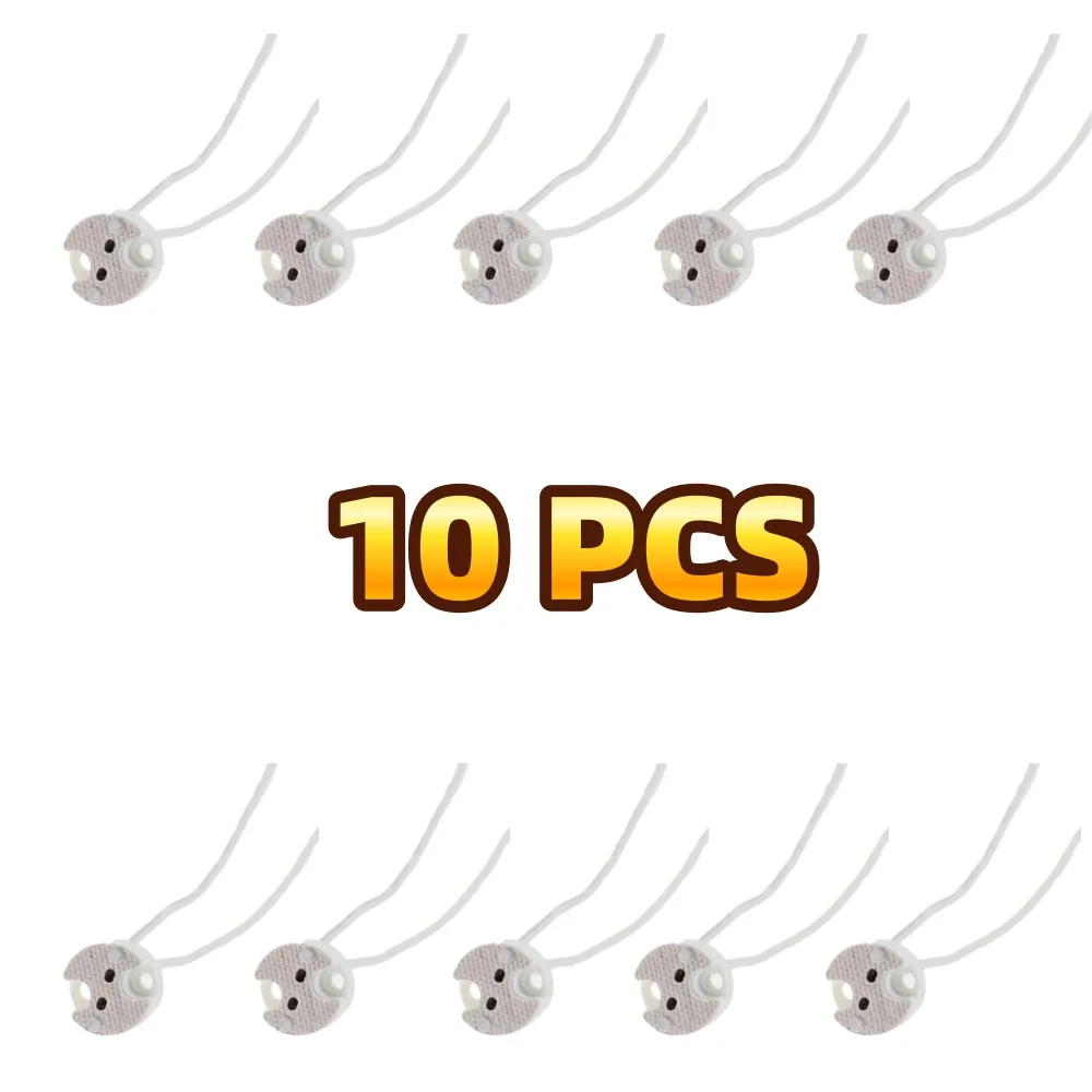 10/50 stk.  gu10 mr16- pæreholdersokkeladapter med silikonkontakt for led-halogenlys