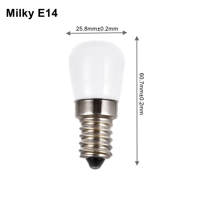 Mini bombillas LED 2W E14 E12 T22 220V 110V 12V 24V 2835 SMD lámpara de refrigerador bombilla de tornillo para refrigerador congelador frío/cálido