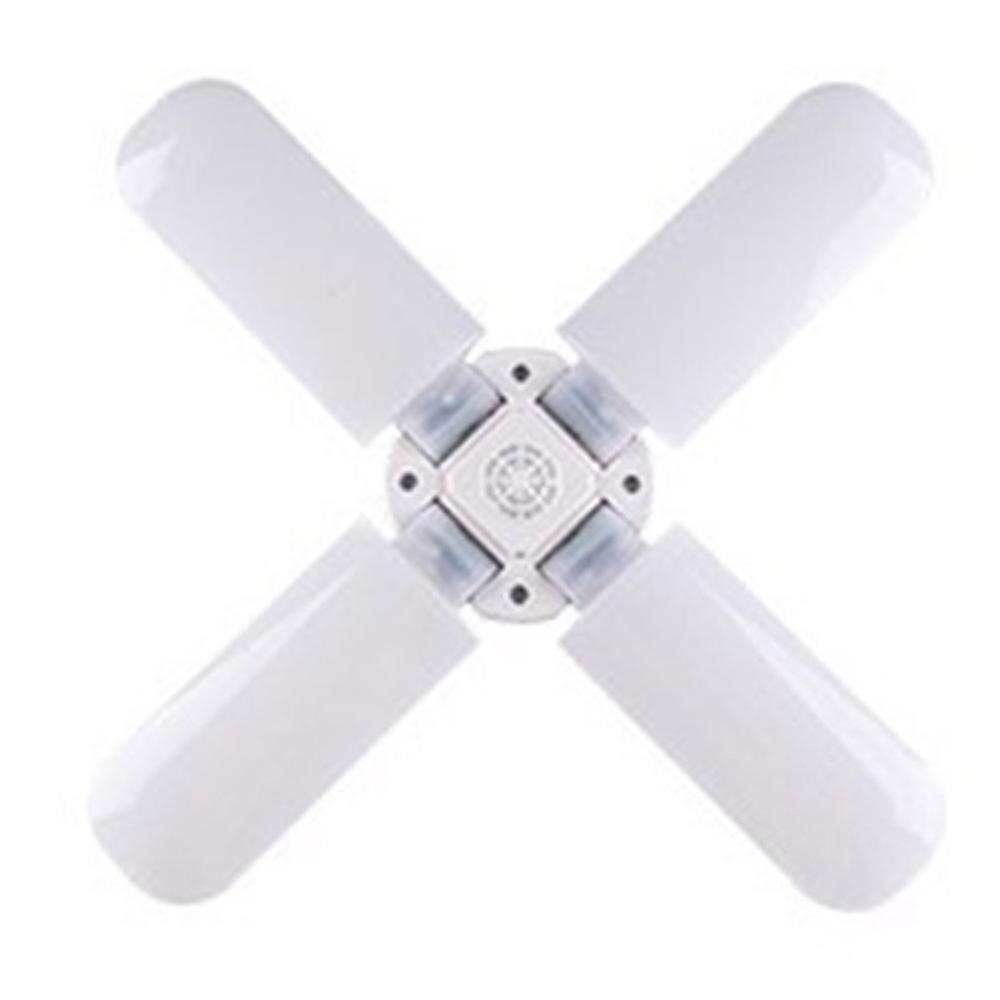 LED Garage Light 360 Degrees Deformable Ceiling Light For Home Warehouse Workshop Folding Three-Leaf Deformation Lamp: 4 Leaf  45w
