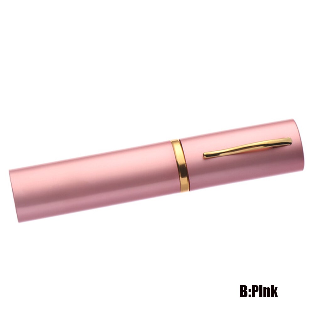Leuke Aluminiumoxide Etui Metalen Glazen Doos Vrouwen Mannen Mini Draagbare Leesbril Zonnebril Case Eyewear Protector: B pink