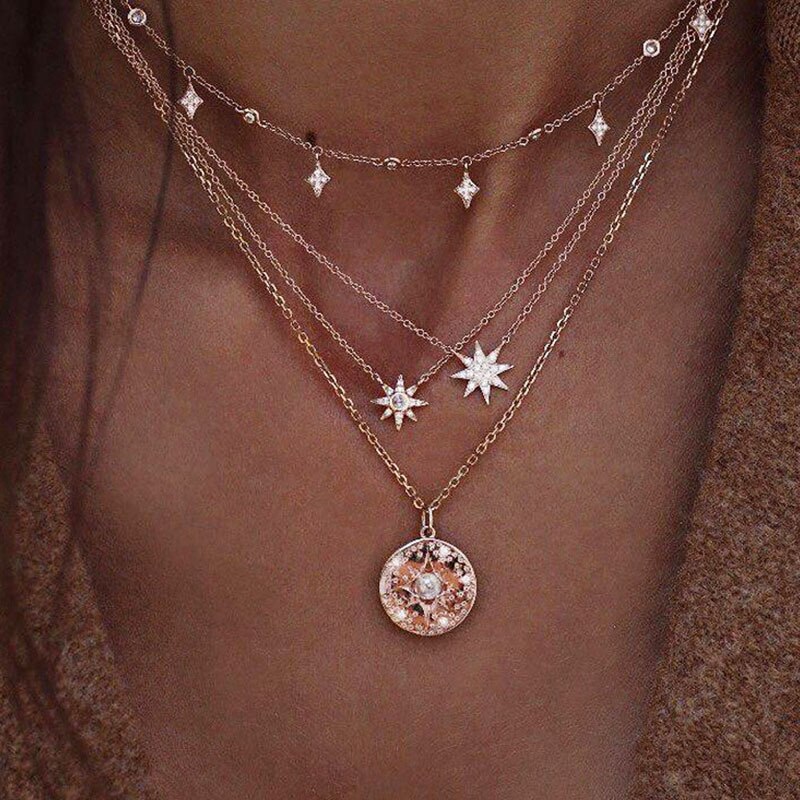 Gold Star Necklace 19071010: Default Title