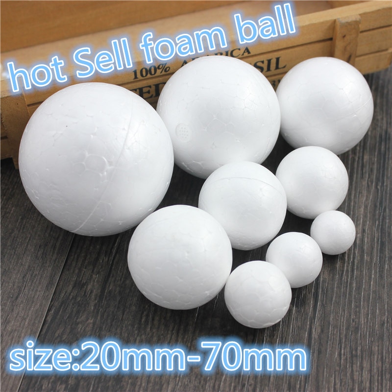 9 soorten verschillende size Polystyreen Piepschuim Foam Ball Wit Craft Ballen Voor DIY Kerstfeest Decoratie Levert