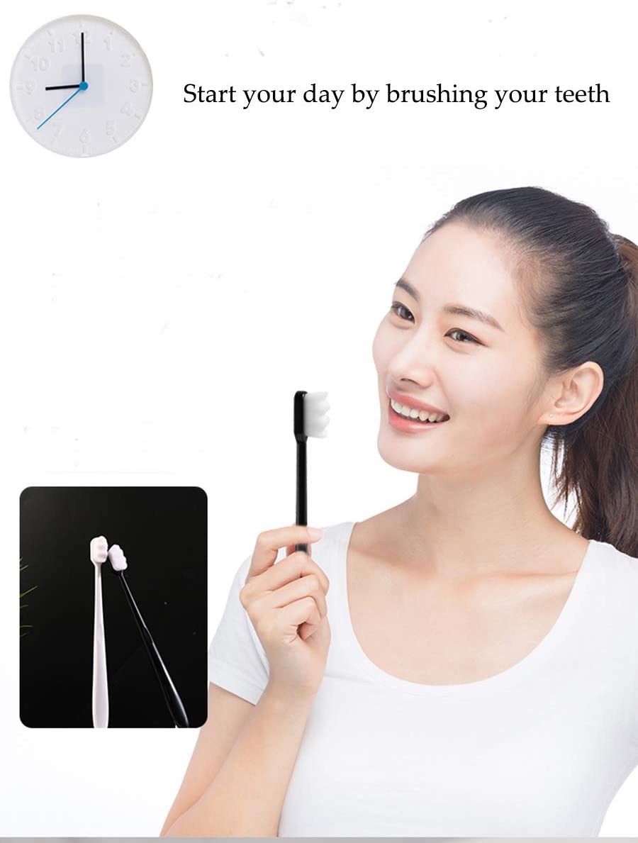 5/10/20/30/50/80 Pcs Ultra-Soft Toothbrush Micro Nano Toothbrushes Extra Soft Manual Toothbrush with 20000 Bristles for Adult