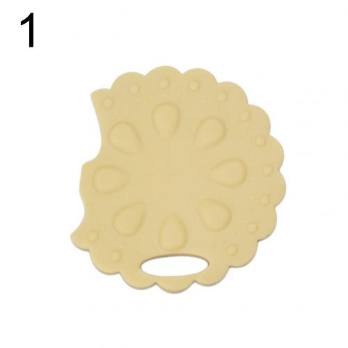 Silicone Chocolate Biscuits Shape Baby Teether Tool Infant Biting Teething Toy: Default Title