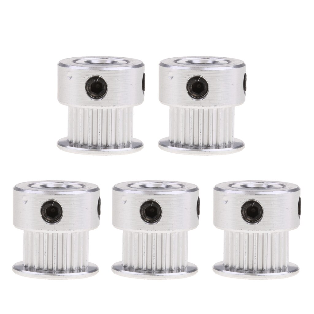 5 stks/set Timing Katrol 20 Tand/Tanden, printer Wiel Boring 5mm-Aluminium Gear voor 3D Printers Onderdelen