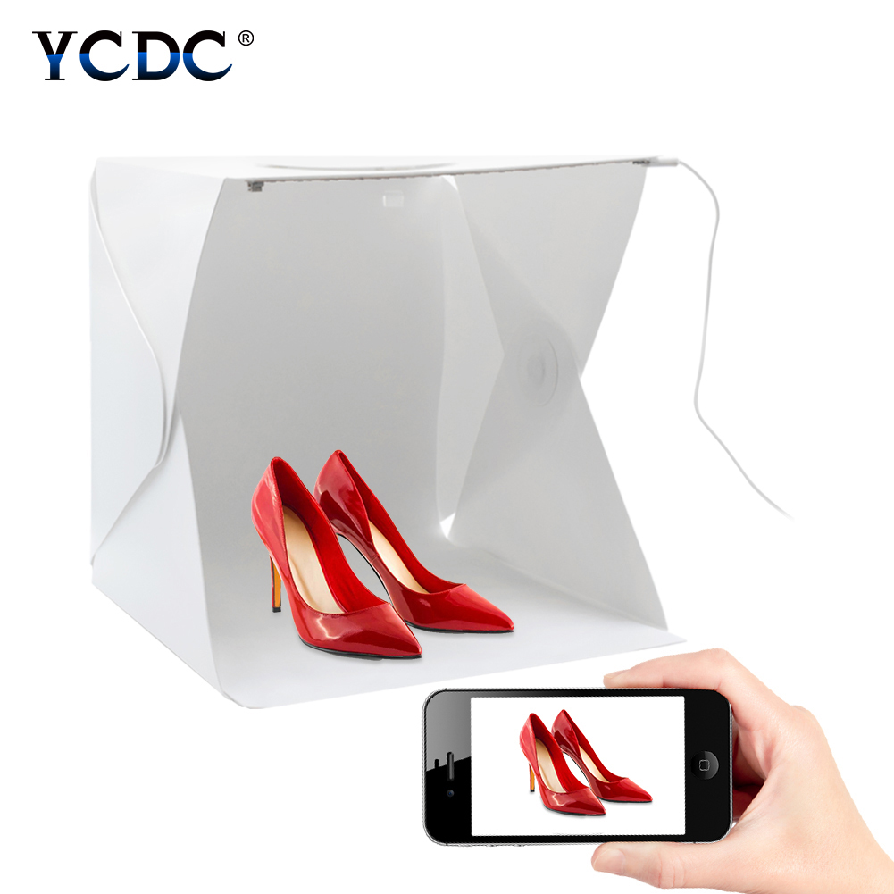 30x30cm mini Folding Lightbox Photography Studio Softbox LED Panel Light Soft Box Camera Photo Background Box Lighting Tent Kit