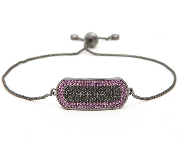 Goud Zilver Ketting Armband Micro Pave Cz Touw Kleur Zirconia Aangepast Macrame Armband Bangles Jtu4 Charms Vrouwen Sieraden: 4