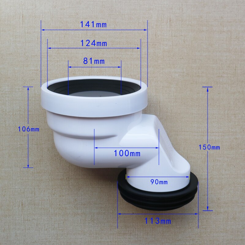 Toaleta zmiennokształtny rura spustowa wc złącze rurowe tłumaczenie 10 cm rura spustowa połączenie akcesoria rury kanalizacyjne pcv