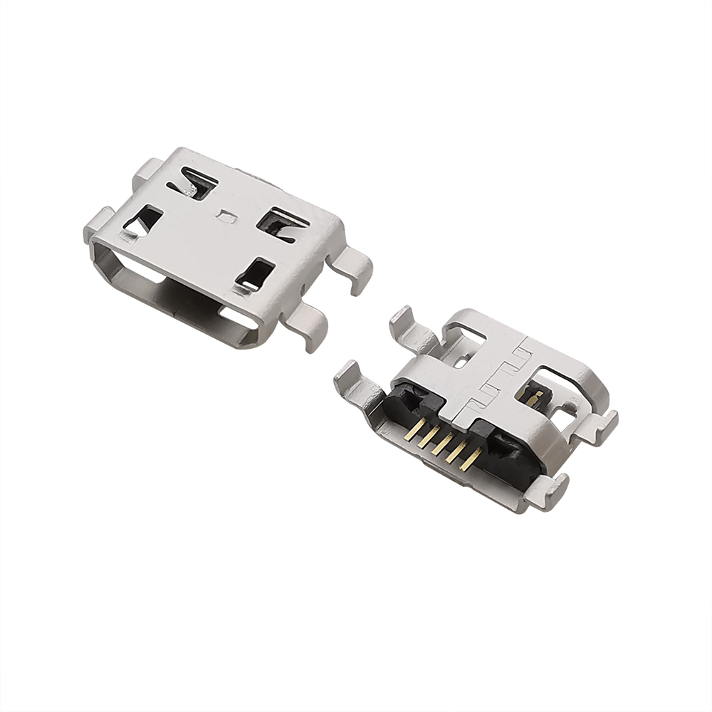 10 Stuks Micro Usb Vrouwelijke Socket Adapter 5 Pin 0.8Mm Usb Type B Jack Opladen Interface Solderen Type Connector Diy Reparatie