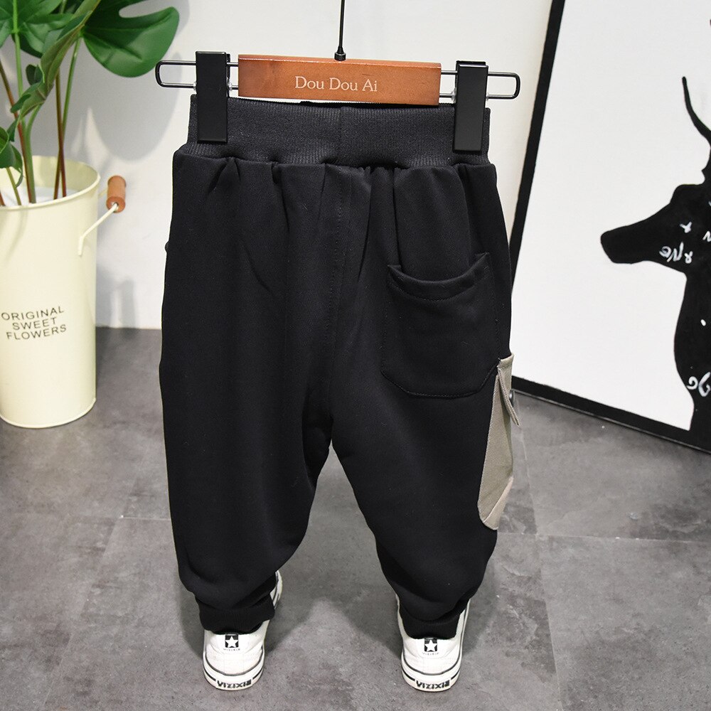 Jongens Broek Lente Herfst Kids Casual Katoenen Broek Voor Baby Boy Kinderen Mode Dikke Fluwelen Broek Kleding Peuter Outfits