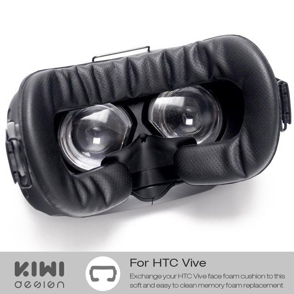 Funda de cojín con KIWI VR para HTC Vive, funda para HTC Vive VR, 2 paquetes de 18mm 6mm con Kits de limpieza