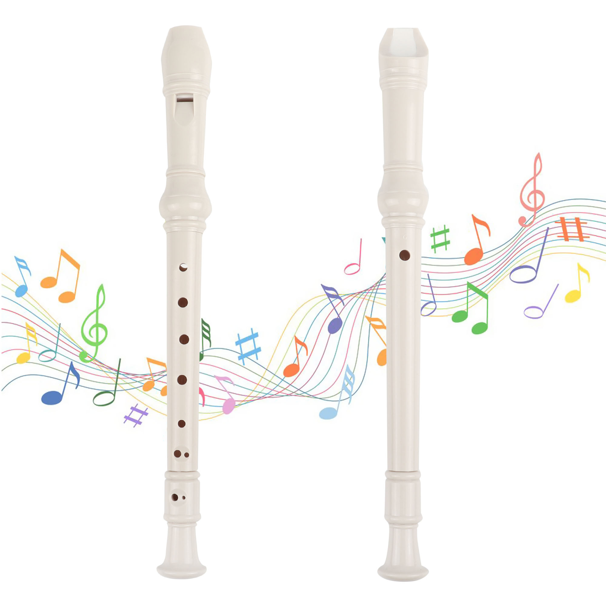 8 Holes Soprano Recorder Long Flute Instrument for Children Educational Musical Tool Kids Beginners Soprano Recorder Woodwind