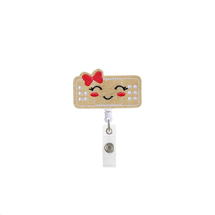 1 sztuk kobiety dziewczyna chowany pielęgniarka odznaka Reel klips do kartek Holder śliczne studenci lekarz etui na dowód osobisty Kawaii: NO.13