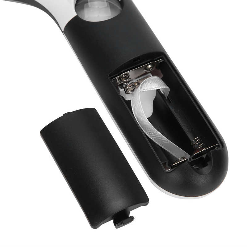 Washable for Elderly Disabled LED Handheld Magnifying Glass Battery Powered 2X 30X Lens Magnifier for Reading Adult Reusable