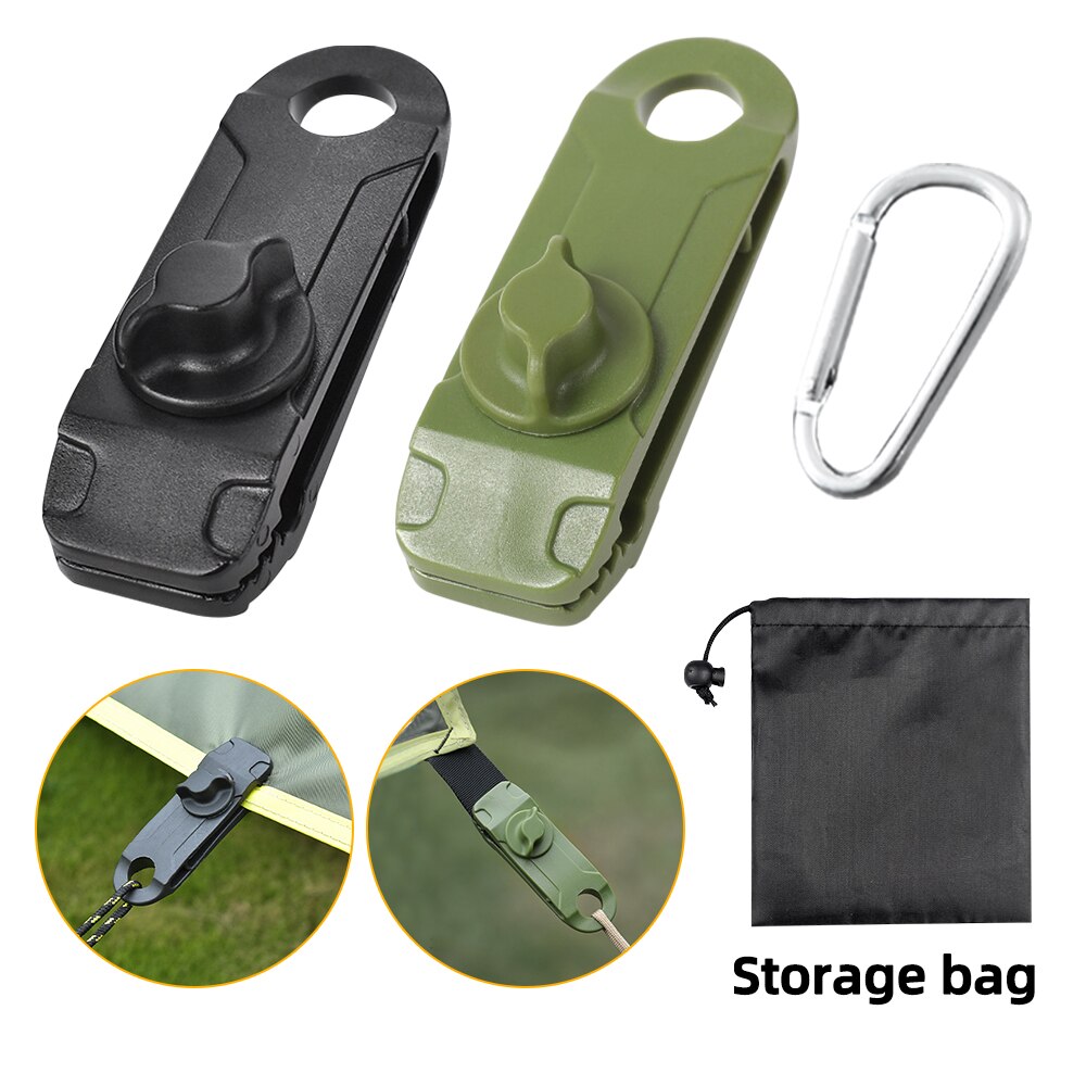 Tent Tarp Clips Luifel Dekzeil Klem Set Met Zware Lock Jaw Grip Auto/Zwembad Cover Fasteners Winddicht Outdoor Accessoires