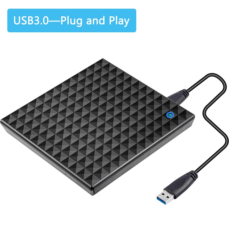USB 3.0 External DVD Drive Portable Slim Optical Burner CD/DVD Player MAC OS Windows XP 7 8 Laptop PC