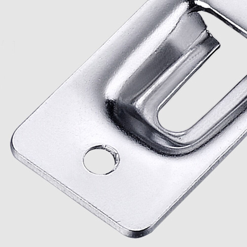 Sliding Clasp Push Pull Latch Chain Button Shift Stainless Steel Security Tools 90 Degree Cabinet Hotel Door Lock Home