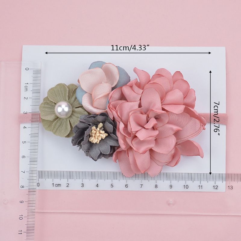 Ragazza di Fiore del bambino fascia Elastica infantile per Bambini di Stirata Dei Capelli Della fascia Del bambino Appena nato Fotografia Puntelli Copricapi Accessori