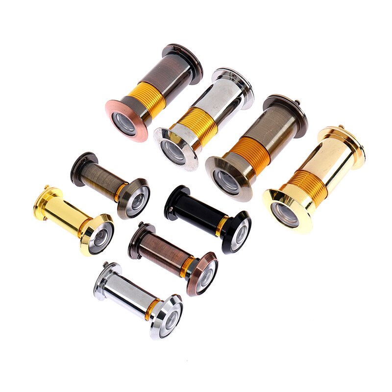 200 grados amplio ángulo de visión mirilla puerta de seguridad los espectadores 16-26mm agujero oculto mirilla ajustable de la Lente de Cristal de las herramientas de Hardware