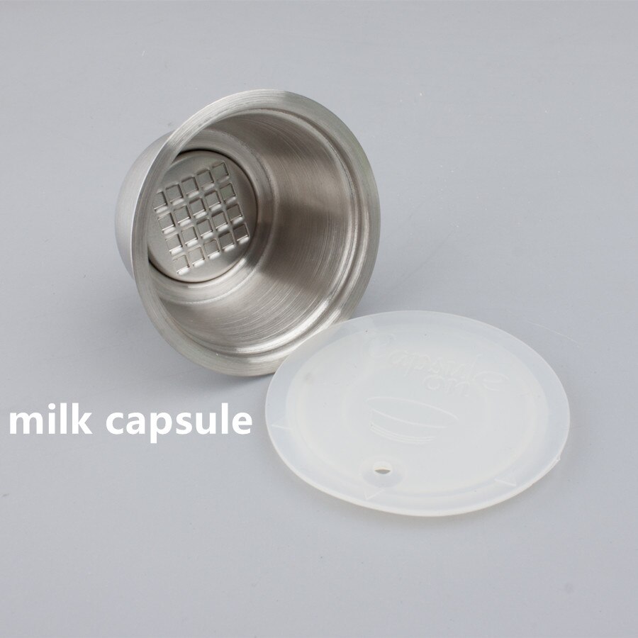 Capsulone/STAINLESS STEEL Metal capsule Compatible with dolce gusto lumio coffee Machine Refillable Reusable capsule pod tamper