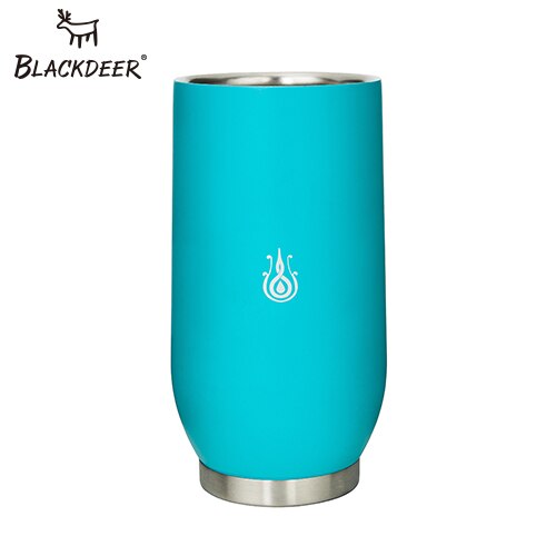 Vaso termo BLACKDEER de 11 OZ, vaso de cerveza para acampar al aire libre, vaso de doble capa de acero inoxidable 304, taza para el vientre de café con agua helada: blue