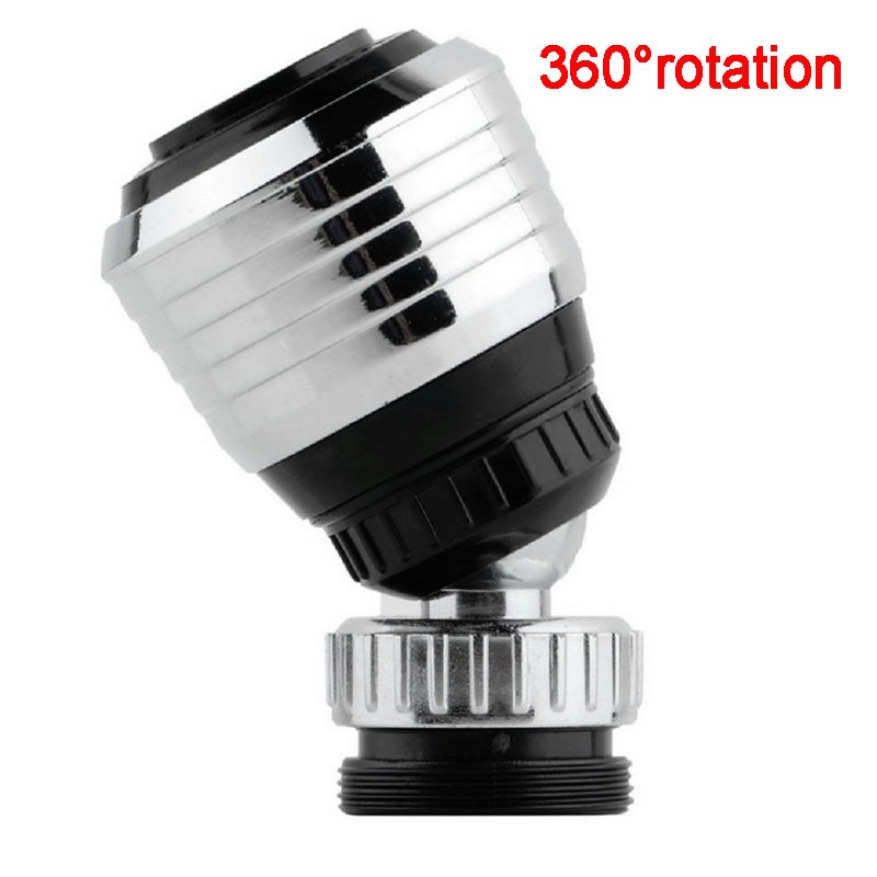 2 stk svingbar kran munnstykke anti-sprut vannfilter adapter dusjhode boblesparer kran for bad kjøkkenvask