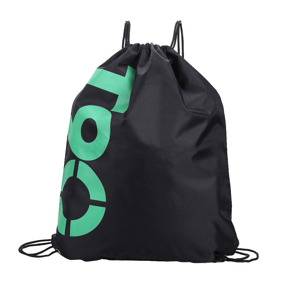 Waterdichte 34*42Cm Dubbellaags Trekkoord Rugzakken Kleurrijke Schoudertas Zwemmen Tassen Voor Outdoor Sport Reizen Draagbare Tas: T90Green